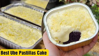 The Best Ube Pastillas Cake  Ube Moist Cake ❗️Cake in Tub pang negosyo ❗️Bake N Roll [upl. by Enelrad]