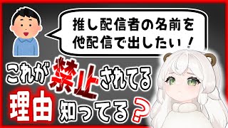 【推しの為に知ってて】他の配信者の名前を出すのがNGな理由 切り抜き [upl. by Rimhsak]