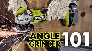 How to Use an Angle Grinder  RYOBI Tools 101 [upl. by Nielsen77]