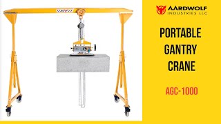 Portable Gantry Crane for transporting lifting slab materials in different heavyduty conditions [upl. by Sesiom]