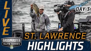 Highlights Day 3 Bassmaster action at the St Lawrence River [upl. by Eneliak]