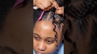 I tried trending Cornrow braids hairstyles on 4c natural hair braids braidstyles [upl. by Blondelle]