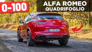 2024 Alfa Romeo Stelvio Quadrifoglio review 0100 amp POV test drive [upl. by Pontus422]