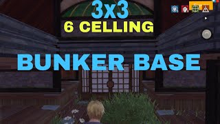 3x3 BUNKER BASE DESIGN  LAST ISLAND OF SURVIVAL [upl. by Spoor]