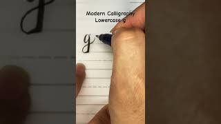 Lowercase g calligraphy using Tombow brush pen alphabet calligraphy lettering brushpen [upl. by Kendre]