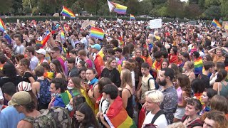 Marche des fiertés à Grenoble [upl. by Mistrot108]