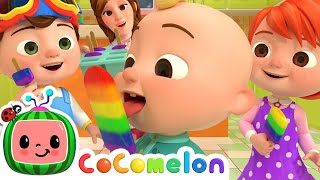 The Colors Song with Popsicles  CoComelon  Nursery Rhymes  Sing Along [upl. by Samuela372]