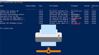 Show a Listing of Your Networked Printers and Their IP Addresses and Ports Via the Command Line [upl. by Natalya]