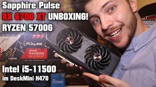 Meine RX 6700 XT ist da 🔥 Sapphire Pulse Unboxing RYZEN 5700G  5750G amp i511500 im DeskMini H470 [upl. by Bartholomew]