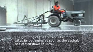 Installation of Densiphalt®  a semiflexible pavement [upl. by Llydnek660]