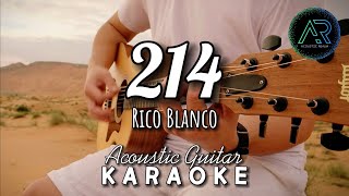 214 by Rico Blanco Lyrics  Acoustic Guitar Karaoke  Rivermaya [upl. by Helaine]