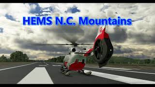 HEMS  SAR mission in the NC Mountains in the HPG H145 helicopter using the Action Pack for MSFS [upl. by Regor]