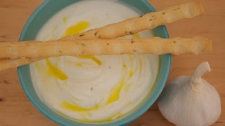 Simple GARLIC YOGHURT DIP with linseed oil Recipe Diary [upl. by Portuna]