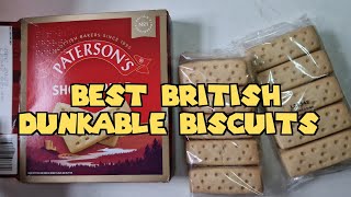 Most Popular British Dunkable Biscuits  Patersons Shortbread Fingers [upl. by Annalee2]