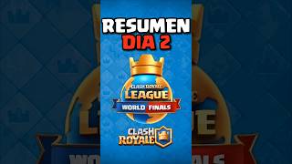 Resumen Día 2 CRL WORLD FINALS Clash Royale [upl. by Eemiaj]