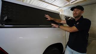 Vehicle Build Christos 2021 Toyota Hilux Episode 02 Bushtech Canopy fitment [upl. by Melonie381]