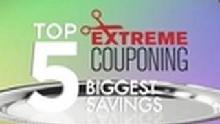 Top Five Biggest Coupon Savings  Extreme Couponing [upl. by Ynehteb]