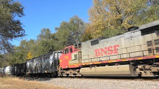 BNSF 6178 Leads a Freight Colona IL 11124 [upl. by Yrral]