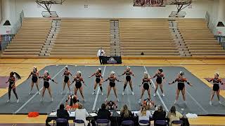 Monacan High School at 4B Regional Cheer Competition 2024🧡🖤🧡 [upl. by Malissa]