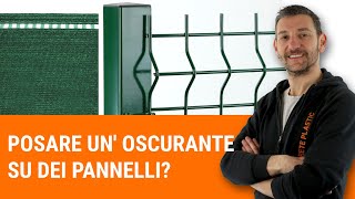 Posare un ombreggiante su una recinzione a pannelli [upl. by Acenahs]