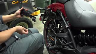 2017 Kawasaki Vulcan S  Mods Install  Luggage Rack Backrest Radiator Guard Kriega OS Bags [upl. by Anahsak]