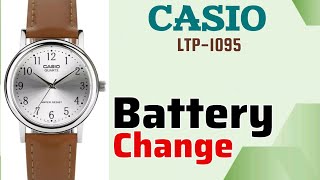 CASIO Watch LTP1095 Battery Replacement Tutorial [upl. by Fia346]