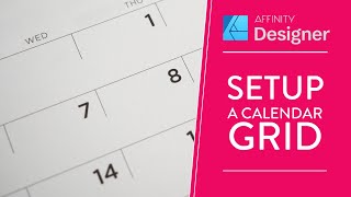 Ultimate Calendar Setup in Affinity Designer affinitydesignertutorial [upl. by Necyla]