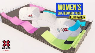 Womens Skateboard Park Elimination FULL COMPETITION  X Games Chiba 2022 [upl. by Terchie]