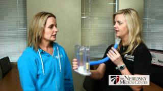 How To Use An Incentive Spirometer  The Nebraska Medical Center [upl. by Ennis]