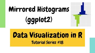 Plotting in R using ggplot2 Mirrored histograms Data Visualization Basics in R 18 [upl. by Lillis]