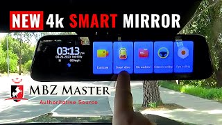 New 4k SMART Rearview MIRROR Dashcams Blind Spots ADAS  Pelsee P12 Pro Demo  GIVEAWAY [upl. by Milly]