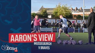 AARONS VIEW Musselburgh Athletic vs Caledonian Braves Scottish Cup  202425 VLOG [upl. by Anuahsal]