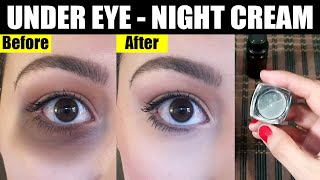 How to Remove quotUNDER EYE DARK CIRCLESquot DIY Eyes Cream a Wonderful Home Remedy Urdu Hindi [upl. by Sherrard739]