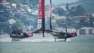 AC72  Americas Cup foiling cats [upl. by Leuqram961]