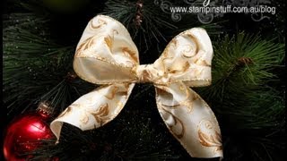 How to make a perfect Christmas bow for a tree [upl. by Audras144]