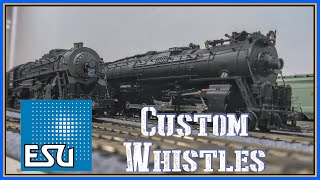 Custom ATSF Whistles Demo  ESU Lokprogrammer [upl. by Adnerol]