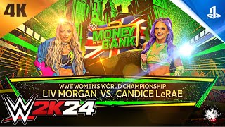 WWE 2K24 LIV MORGAN VS CANDICE LeRAE  WWE WOMENS WORLD CHAMPIONSHIP LADDER MATCH 🪜 PS5™ 4K60 [upl. by Vedis]