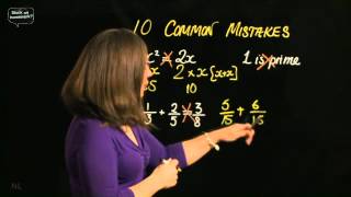 10 common maths mistakes to avoid  explained on Stuckonhomeworkcom [upl. by Barthelemy]