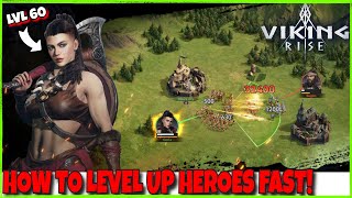 How To Level Up Heroes FAST Viking Rise [upl. by Neras]