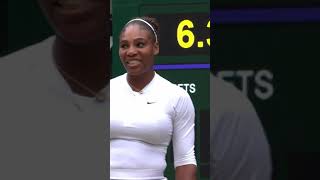 Serena Williams returns 138mph serve in Wimbledon mixed doubles [upl. by Ernaldus]