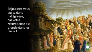 Messe de la solennité de la Toussaint 1er Nov  votre récompense est grande dans les cieux [upl. by Dorlisa]