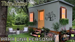 ‼️la MEJOR CASITA PEQUEÑA para UNA PERSONA  TINY HOME TOUR‼️ [upl. by Ominorej195]