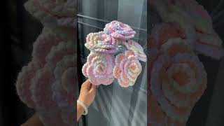 Crochet rose rose crochetrose crochetflowers [upl. by Zulch]