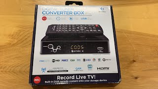 Ematic AT103B digital converter box PVR DVR Recorder  Free over the air antenna TV recording [upl. by Onileva93]