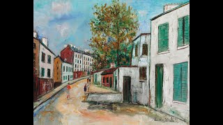 Maurice Utrillo 18831955  A French painter of the School of Paris who specialized in cityscapes [upl. by Esil]