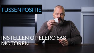 Zo stel je een tussenpositie in op een Elero 868 motor met afstandsbediening [upl. by Strephonn52]