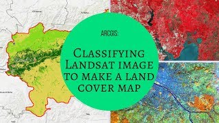 ARCGIS  Classifying Landsat image to make a land cover map [upl. by Veronika]