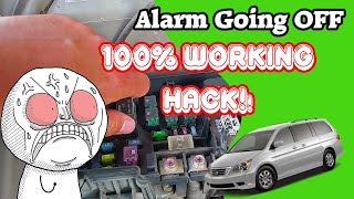 Honda Odyssey Alarm Going Off Temporary Hack and the solution of my case [upl. by Sheridan]