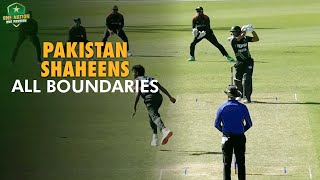 Pakistan Shaheens Boundaries Against Bangladesh A  50over Match Darwin 2024 [upl. by Susejedairam317]