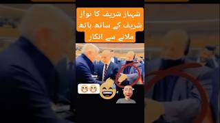 شہباز شریف کا نواز شریف کے ساتھ ہاتھ ملانے سے انکار [upl. by Elocin868]